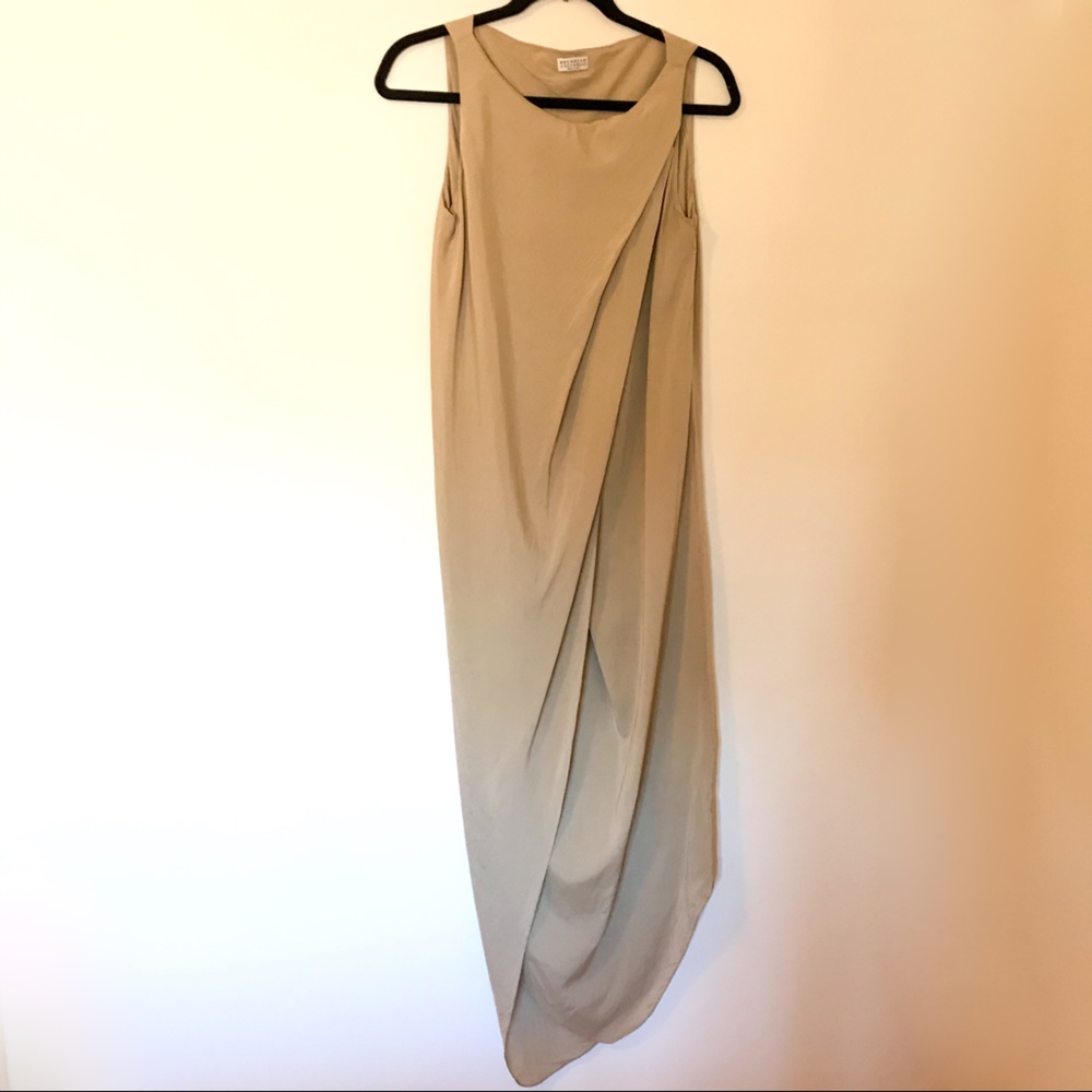 Draped Silk Grecian Brunello Cucinelli Dress